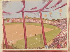 The Waseda-Keio University Match, Meiji Baseball Stadium, 1931. Creator: Sakuichi Fukazawa