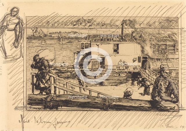 The Wash-house (Le lavoir), 1891. Creator: Auguste Lepere.