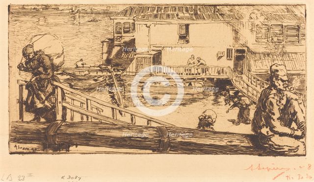 The Wash-house (Le lavoir), 1891. Creator: Auguste Lepere.