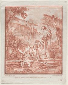 The Washerwoman, 1767. Creator: Gilles Demarteau (French, 1722-1776)