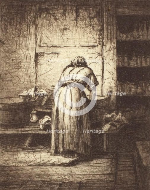 The Washerwoman, 1877. Creator: Henry Farrer.