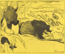 The Washerwomen (Les laveuses), 1889. Creators: Paul Gauguin, Ambroise Vollard