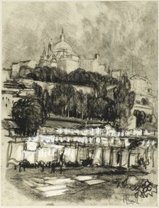 The Washing Place of Madrid, c. 1903. Creator: Joseph J Pennell