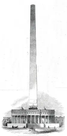 The Washington National Monument, at Washington City, 1850. Creator: Unknown
