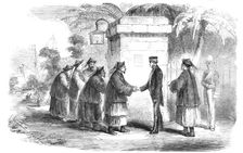 The War with China - Mr. Consul Parkes bidding Adieu to the Old Co-Hong Mandarins, 1857. Creator: Unknown