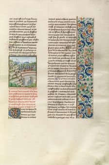 The War between England and Scotland, c1385; Chroniques (Book Three), about 1480-1483. Creator: Unknown