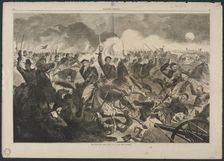 The War for the Union, 1862 - A Cavalry Charge, 1862. Creator: Winslow Homer (American, 1836-1910)