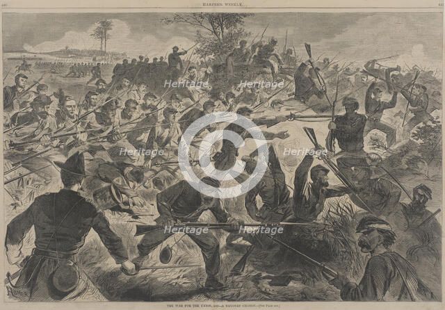 The War for the Union - A Bayonet Charge, 1862. Creator: Unknown.