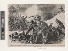 The war in Tennessee : Confederate massacre of Federal troops after the surrender, Fort Pillow, 1864 Creator: Unknown