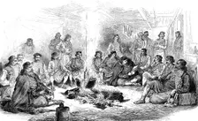 The War in the Herzegovina: Council of War at Peco Pavlovitch's Camp, from a sketch by..., 1876. Creator: Unknown