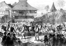 The War in the Herzegovina: Bashi-Bazouks leaving Baynaluka for Swina..., 1876. Creator: Unknown
