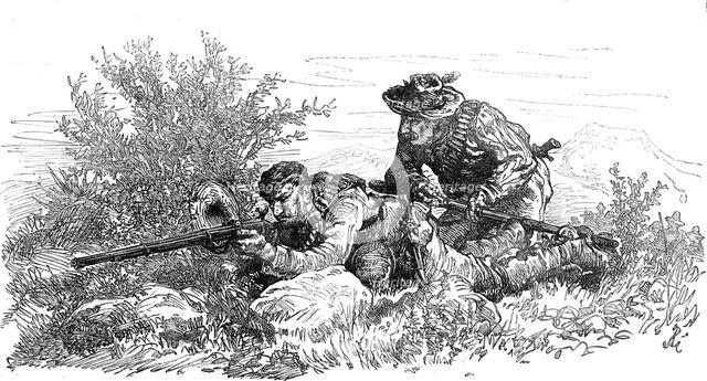 The War in the Transvaal: a Boer outpost, 1881. Creator: Unknown.