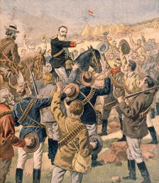 The War in the Transvaal: General Joubert rallying the Boers, from Petit Journal, pub. January 190