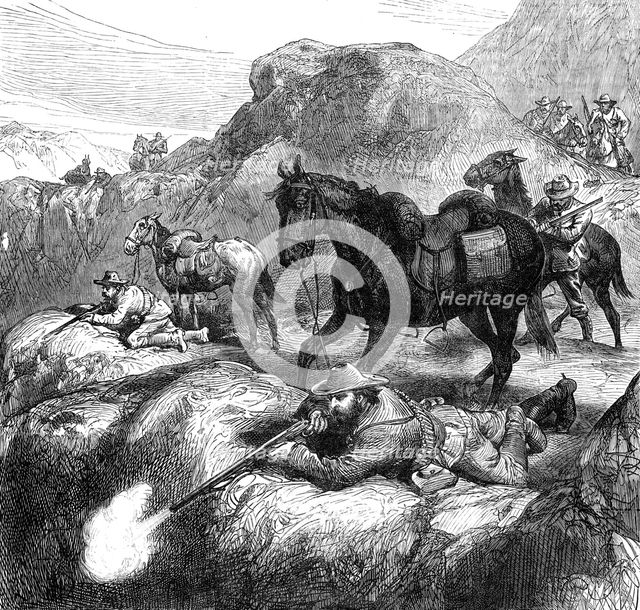 The War in the Transvaal: the Boers' method of fighting, 1881. Creator: Unknown.