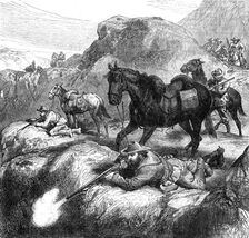 The War in the Transvaal: the Boers method of fighting, 1881. Creator: Unknown