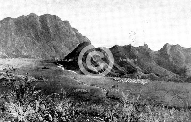 The War in Waziristan: Camp Wano attacked by Mahsud Waziris, November 3, 1894, (1895). Creator: George Meisenbach.