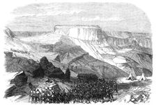 The War in Abyssinia: the 33rd Foot advancing upon Magdala, from below Islamgee, 1868. Creator: C.R.