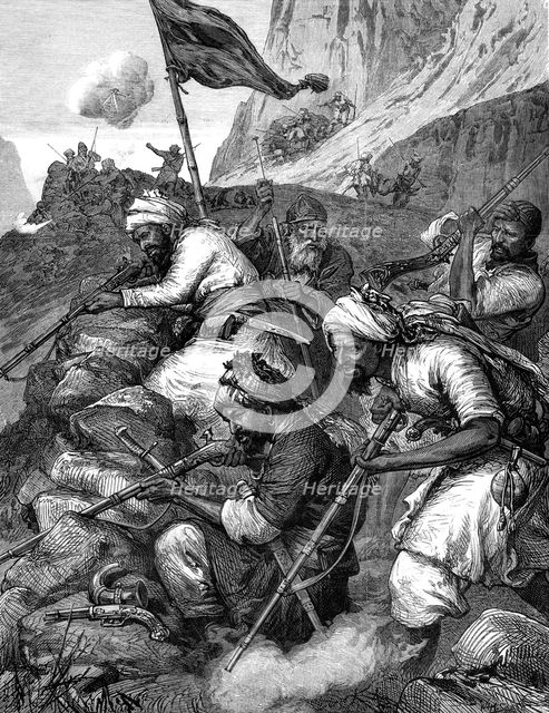 The War in Afghanistan: an Afghan sungha, or rifle pit, 1880. Creator: Unknown.