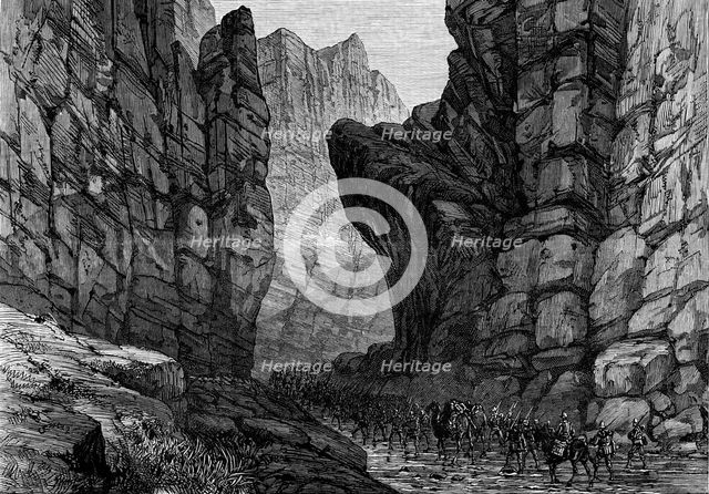 The War in Afghanistan: entrance to the Jugdulluk Pass, 1880. Creator: Unknown.