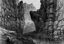 The War in Afghanistan: entrance to the Jugdulluk Pass, 1880. Creator: Unknown