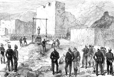 The War in Afghanistan: execution of the Kotwal of Cabul, Oct. 26, outside the Residency, 1880. Creator: Unknown