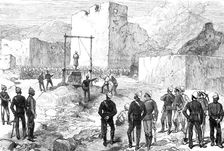 The War in Afghanistan: execution of the Kotwal of Cabul, Oct. 26, outside the Residency, 1880. Creator: Unknown
