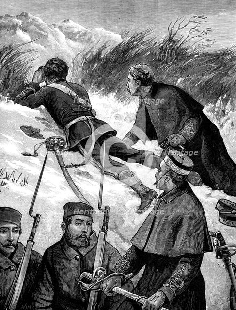 The War in Afghanistan: reconnoitring, 1880. Creator: W. I. Mosses.