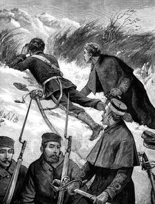 The War in Afghanistan: reconnoitring, 1880. Creator: W. I. Mosses