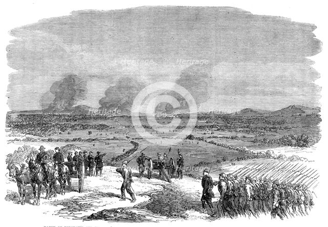 The War in America: march of Kershaw's and Fitz Lee's divisions of the Confederate Army..., 1864. Creator: Unknown.