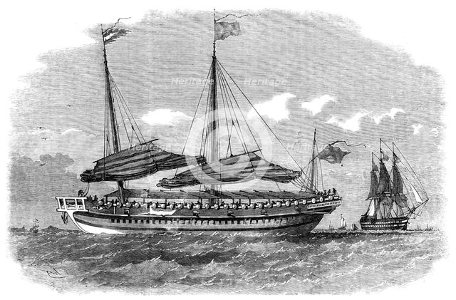 The War in China - Chinese Modern Junk of War: Second Class, 1857. Creator: Unknown.