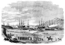 The War in China - departure from Hockly Pier, Odin Bay, of the Sikh Cavalry and troops..., 1860. Creator: Unknown