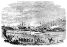 The War in China - departure from Hockly Pier, Odin Bay, of the Sikh Cavalry and troops..., 1860. Creator: Unknown