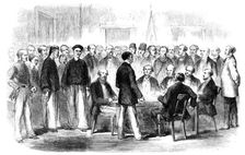 The War in China - Examination at the Police-Office, Victoria, Hong-Kong, of Esing..., 1857. Creator: Marciano Antonio Baptista