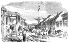 The War in China - Punjaub-street, or La Grande Rue, Pehtang..., 1860. Creator: Unknown