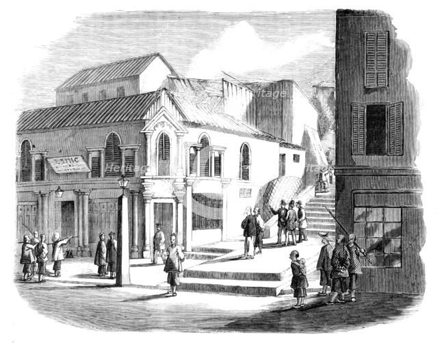 The War in China - Shop of the Chinese Baker, Esing (Alum), at Victoria, Hong-Kong, 1857. Creator: Marciano Antonio Baptista.