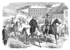 The War in Denmark: Marshal von Wrangel, the Prussian Commander-In-Chief, at Hadersleben..., 1864. Creator: Unknown