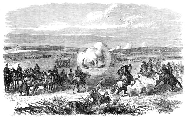 The War in Denmark: a skirmish near Fredericia, 1864. Creator: Unknown.