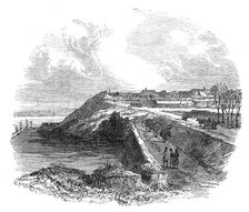 The War in Denmark: fortifications of Fredericia - the Oldenburg Bastion, 1864. Creator: Unknown