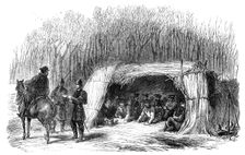 The War in Denmark: Prussian outpost at the corner of Büffel-Koppel Wood..., 1864. Creator: Unknown