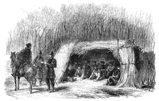 The War in Denmark: Prussian outpost at the corner of Büffel-Koppel Wood..., 1864. Creator: Unknown