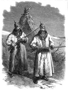 The War in Denmark: Prussian outposts before Düppel: "Wer da?" ("Who goes there?"), 1864. Creator: Frederick John Skill