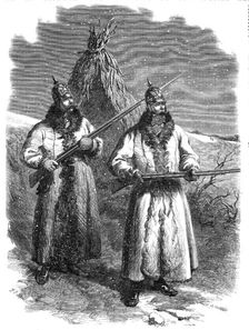 The War in Denmark: Prussian outposts before Düppel: "Wer da?" ("Who goes there?"), 1864. Creator: Frederick John Skill