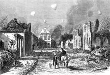 The War in Denmark: the town of Sonderburg in ruins after the bombardment..., 1864. Creator: Unknown