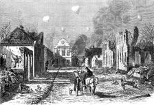 The War in Denmark: the town of Sonderburg in ruins after the bombardment..., 1864. Creator: Unknown