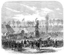 The War in Denmark:...Fredericia - Danish soldiers marching out to meet the Austrians, 1864. Creator: Unknown