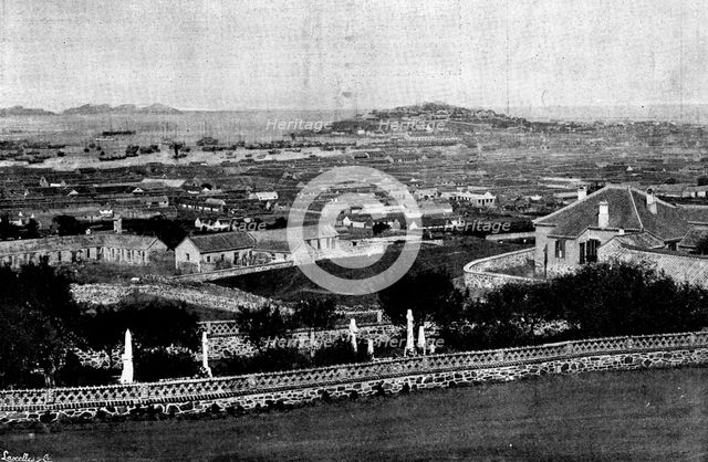 The War in Eastern Asia: Chefoo, looking towards the sea, 1895. Creator: Lascelles.