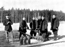 The War in Eastern Asia: Chinese artillery at drill, 1895. Creator: George Meisenbach