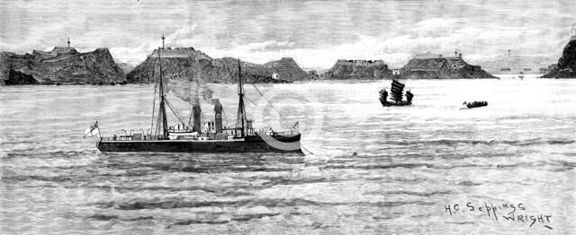 The War in Eastern Asia: approach to the Chinese naval arsenal at Port Arthur..., 1894, (1895). Creator: HC Seppings Wright.