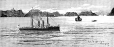 The War in Eastern Asia: approach to the Chinese naval arsenal at Port Arthur..., 1894, (1895). Creator: HC Seppings Wright