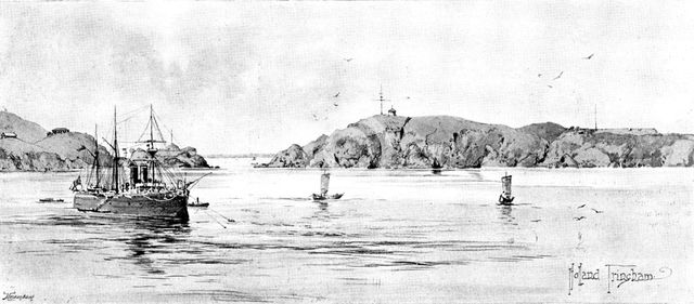 The War in Eastern Asia: entrance to Takao, Formosa, 1895. Creator: George Meisenbach.